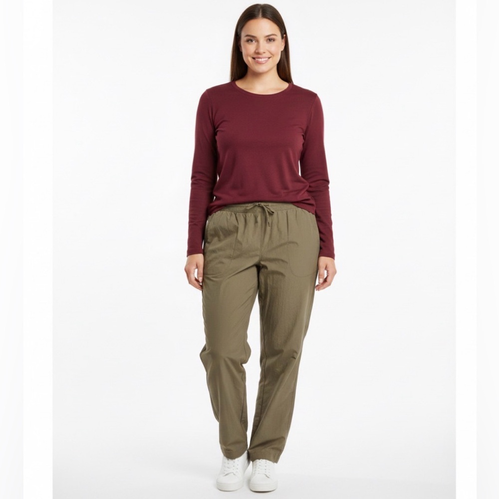 GapFit Runaround Pants Tan Casual Lightweight Bottoms Woman Lady XL Sporty